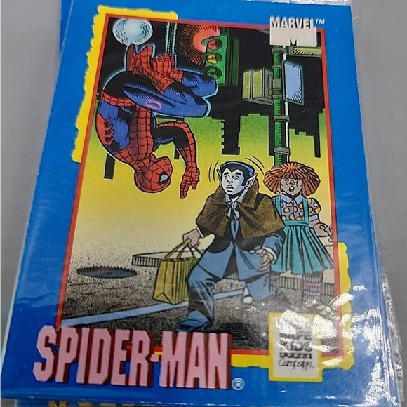 Marvel Trading Cards 1991Treats Safe Kids Campaign Impel 4 Unopened Packs - Picture 7 of 8